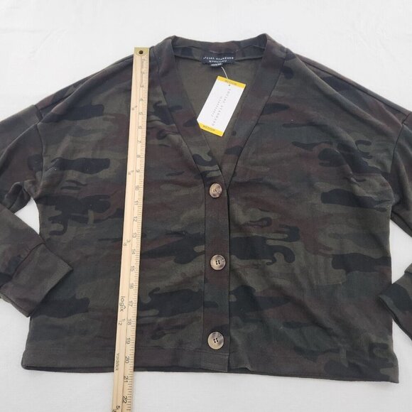 Social Standard by Sanctuary Daytripper Cardigan Camo Size Medium Grunge V Neck - Picture 4 of 6